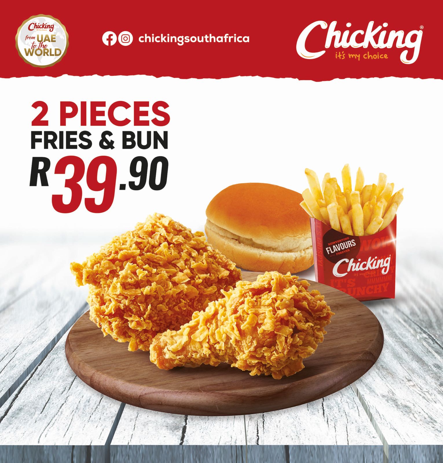 Chicking South Africa 2 Piece chicken special
